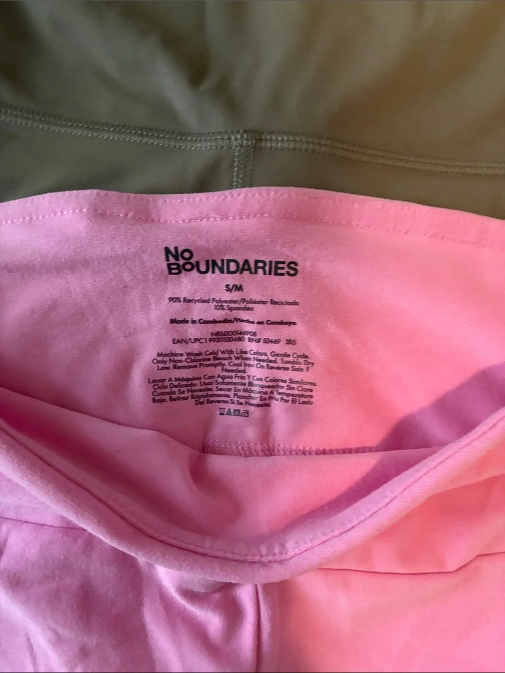 No Boundaries Pink Performance Shorts with High Waist